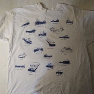 Vintage Steamboats Illustration T-Shirt
